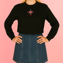 Lotus Fraise | NANA | Sweatshirt brodé