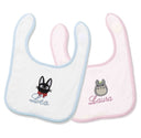 Lot x2 Bavoirs Totoro Jiji | Miyazaki | Bavoirs brodés