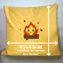 Calcifer | Miyazaki | Housse de coussin