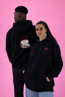 Red soucoupe | Sweatshirt à capuche brodé