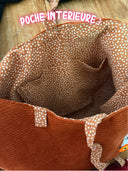 Toto Ginkgo | Sac cousu main brodé