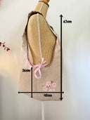 Sakura | Sac cousu main brodé
