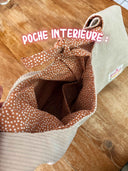 Noiraudes | Sac cousu main brodé