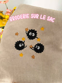 Noiraudes | Sac cousu main brodé