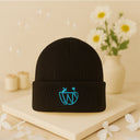 Sourire Graphique | Inspiration Arcane | Bonnet noir brodé