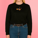 Pochita Citrouille | Collection Automne 2024 | Sweatshirt brodé
