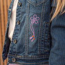 Pièce unique Rumi | KDPH | Veste en jeans brodée