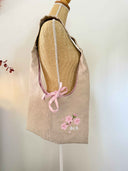 Sakura | Sac cousu main brodé