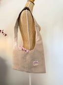 Sakura | Sac cousu main brodé