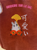 Toto Ginkgo | Sac cousu main brodé